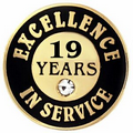 Excellence In Service Pin - 19 years